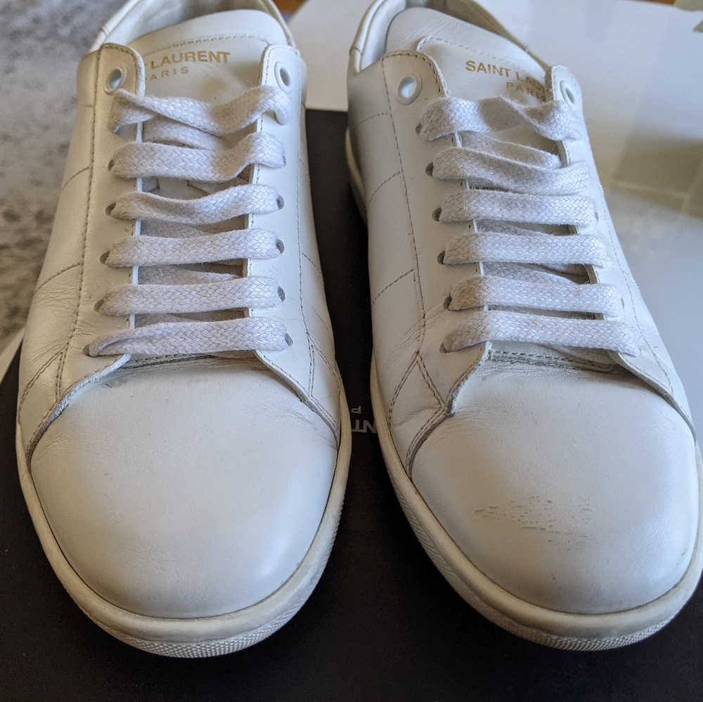Saint Laurent White Sneakers (W) - Picture 8 of 9